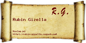 Rubin Gizella névjegykártya